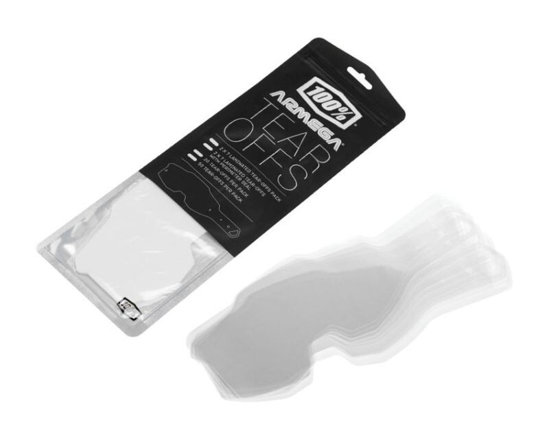 ARMEGA FORECAST GOGGLE TEAR-OFFS 100 POUR CENT lot de 20 packs standard transparents