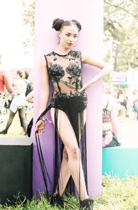 fringe bodysuit dress