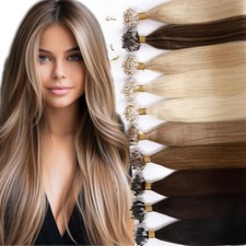 300S REAL THICK 100 Remy Human Hair Extensions Micro Loop Ring Beads I Tip 1G/s