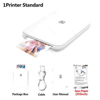 HPRT MT53 Tragbarer Mini Farbfotodrucker Mobiler Taschendrucker WLAN mit Z
