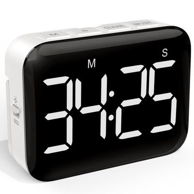 Magnetic Kitchen Timer For Cooking With Count Up Countdown Digital Timer Battery