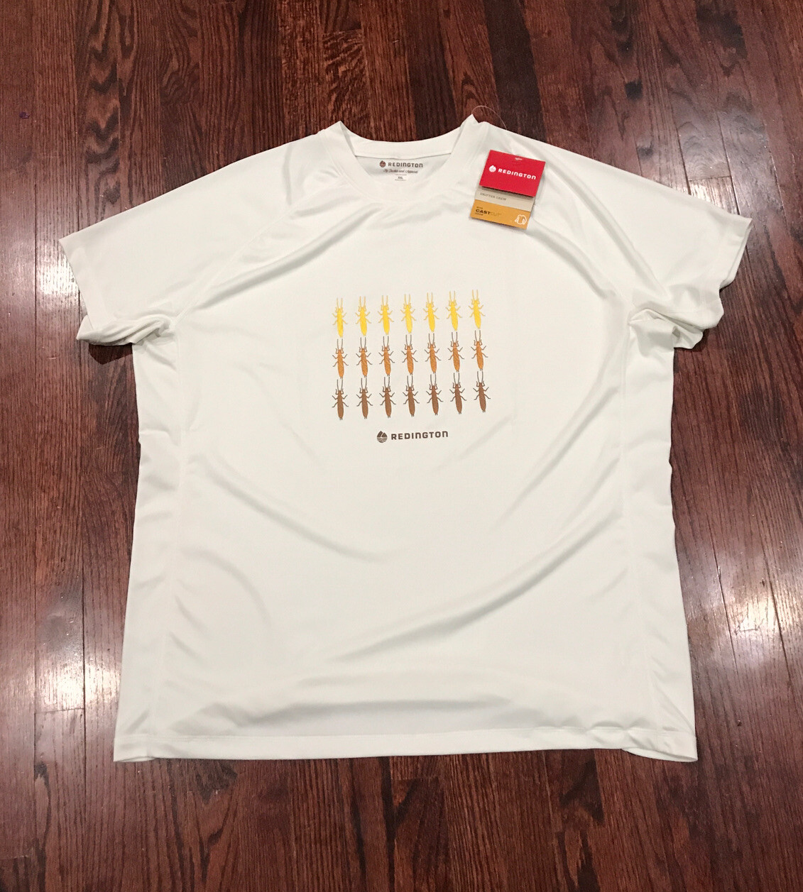 Новая мужская рыболовная футболка Redington Cast Cut светло-коричневого цвета 2xl