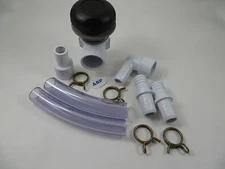 Hot Tub Spa Part Black Waterfall Valve Kit Barbs Clamps Unions Hose Video How To