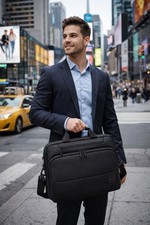 Dell Pro Briefcase 14 Laptop Bag Water Resistant Multi Compartment W/ Strap NEW