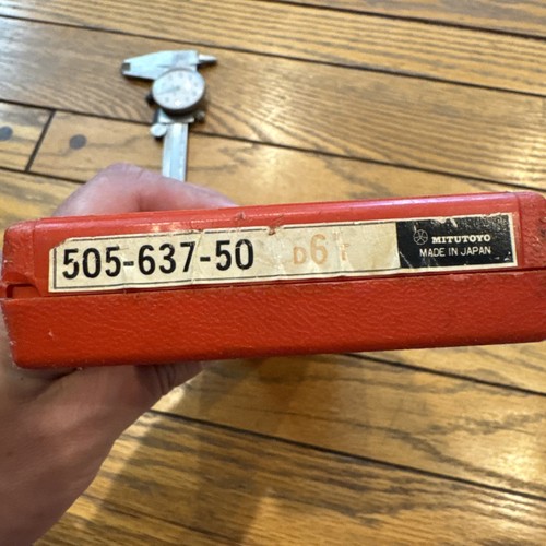 Vintage Mituyoto 505-637-50 Dial Caliper 6” w/Original Case Used Great Condition - Afbeelding 4 van 10