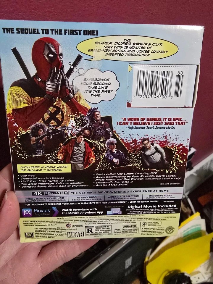 ~ Deadpool 2 ~ 4K Ultra HD + Blu-Ray + DVD ~ Super Duper $@%!#& Cut ~ - Image 2 of 3