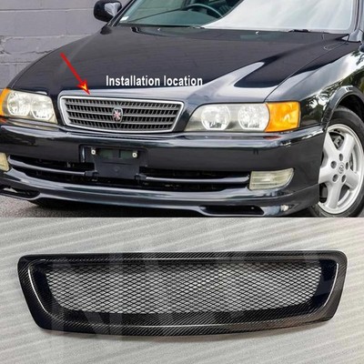 Carbon Fiber Front Bumper Mesh Grille Grill for Toyota Chaser X100 1997-2001