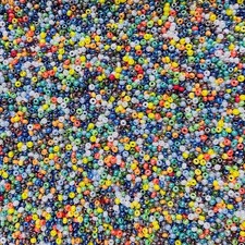 Czech Glass Seed Beads 10/0 Opaque Multi Luster 500g for DIY Jewelry