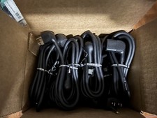 Brand New SAMSUNG Pack of 12 C13 120V AC Right-angled Power Cables Black