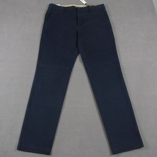 Banana Republic Chino Pants 32x32 Slim Fit Mid Rise Flat Front Navy