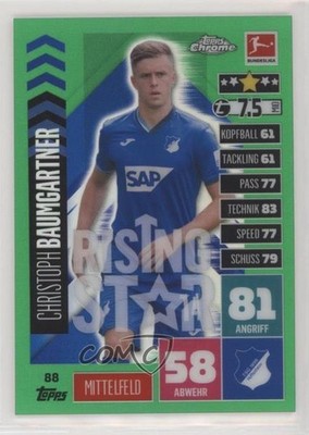 2020-21 Chrome Match Attax Bundesliga 32/99 Christoph Baumgartner Rookie RC 0nr3