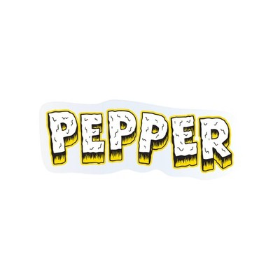Pepper Griptape Skateboard Sticker Chill Yellow 3'' 
