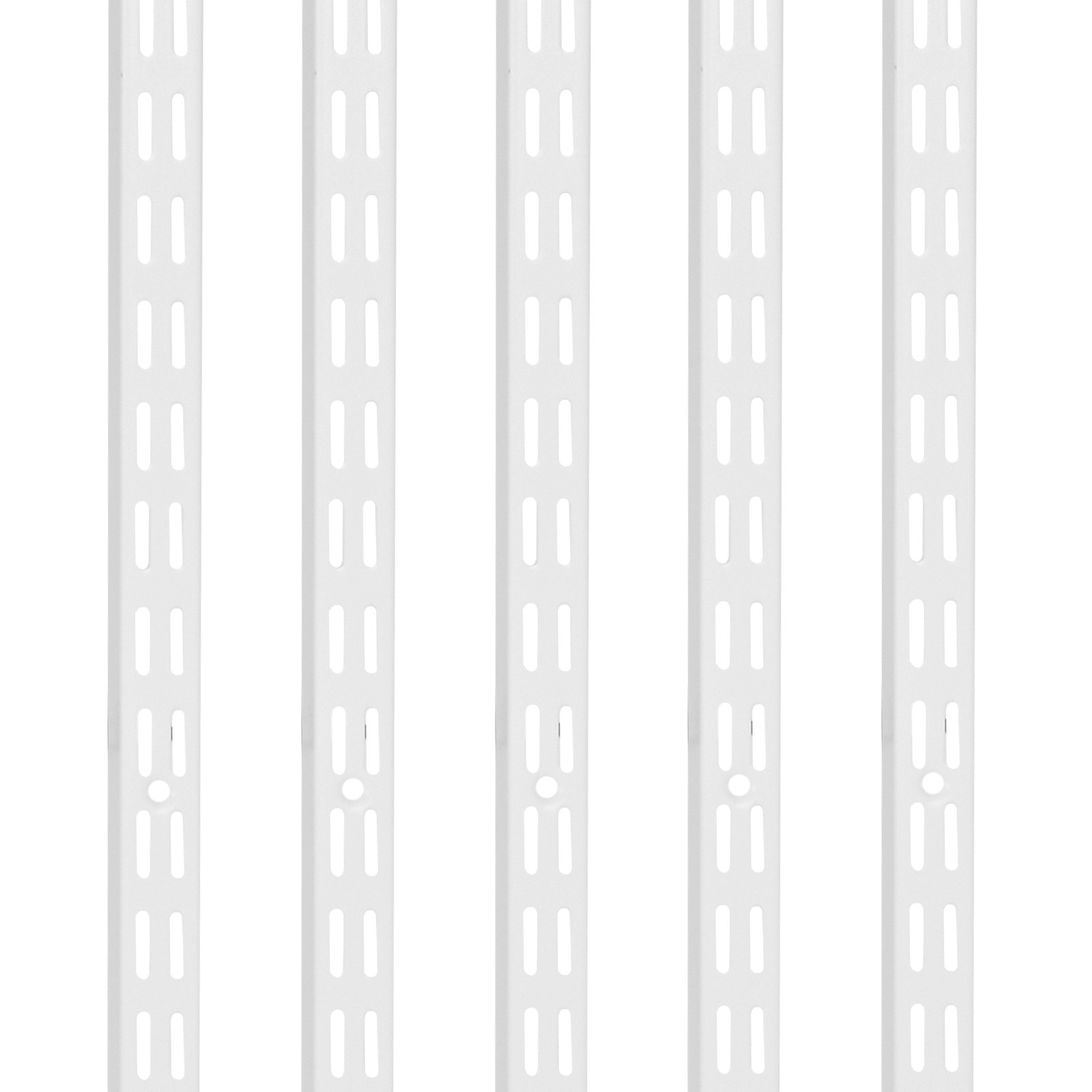 VEVOR 5 Pack Shelf Track 60-inch Adjustable Steel Wall Mounted Shelf Pilaster
