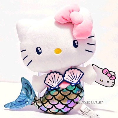 Hello Kitty Mermaid Rainbow Plush - tampilan boneka mermaid warna pelangi