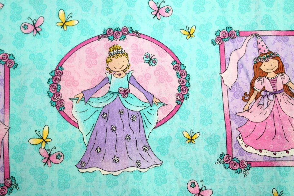 Tela de retratos de princesas de Tammy DeYoung para General Fabrics. Una yarda. RB-81 Foto 4 de 4