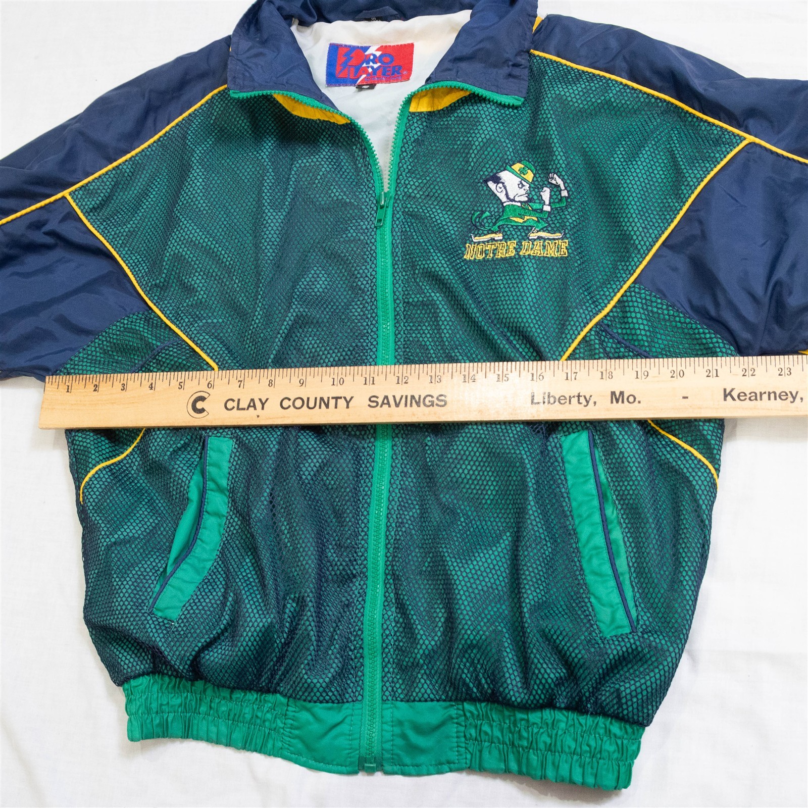 Notre Dame Fighting Irish Wildly Vintage 1980s Pro Player Fishnet Jacket Small image 4