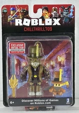 ROBLOX CHILLTHRILL709 Jazwares Figure With Purple Bandana Virtual Code