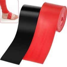 2 Muscle Floss Bands Compression Mobility Recovery Bands Red Black Storage Bag