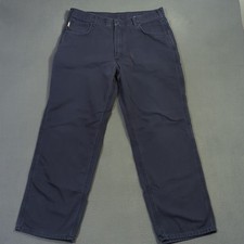 Carhartt FR Pants Men's 38x32 Blue FRB159 DNY Workwear Welder Flame Resistant