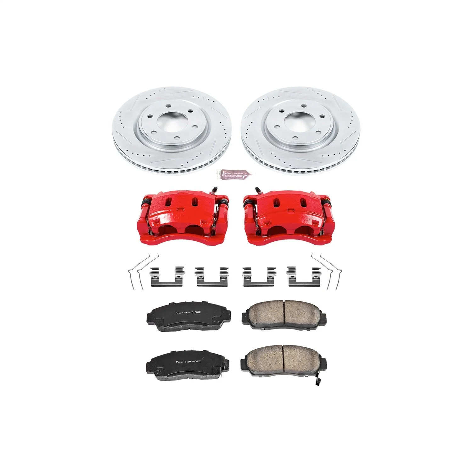 Power Stop KC6321 Z23 Evolution Sport Performance 1-Click Brake Kit w/Calipers F