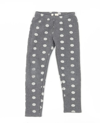 Gap Kids Leggings grau gepunktet, Mädchen, Größe L, knöchellang