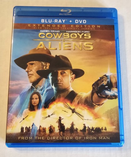 Cowboys & Aliens (2011 Blu-Ray + DVD) Extended Edition With Slip Cover - Picture 3 of 4