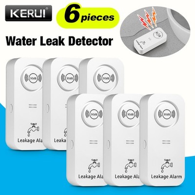 WLAN Wasseralarm 6 Stück 90dB, kabellose rechtzeitige Warnung bei Wasserleckagen