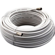 RG6 Coaxial Cable Black White Coax Coaxial Extension Wire Satellite TV Antenna