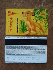 pass Euro Disney Disneyland NON SOULIGNÉ Roi Lion Enfant verso s109542 CÔTÉ TTB