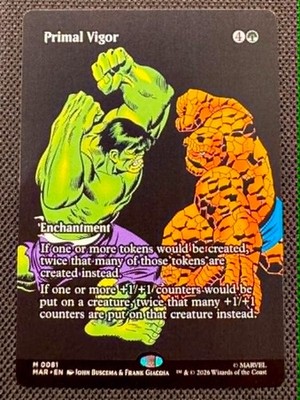 Primal Vigor (Borderless) Marvel Universe Eternal-Legal Regular - NM/M