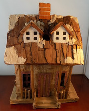 Fancy Wooden Birdhouse 12x8x7"