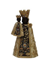 Heiligenfigur Schwarze Madonna 9 Cm Handbemalt Polyresin Deko