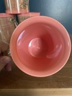 MCM SALMON/PINK TIKI  5 Raffia Insulated Mug Woven Burlap Cup Rattan Wicker — photo 3