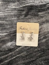 Silver Star and Moon Earrings