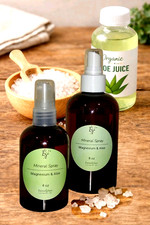 Magnesium Oil Spray - Pure Refreshing Magnesium  Aloe Mineral Body Spray 4/8 oz