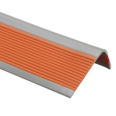 Für Stufenkantenprofil, 1m selbstklebender Stufenschutz (2,5x1,2'') orange-rot