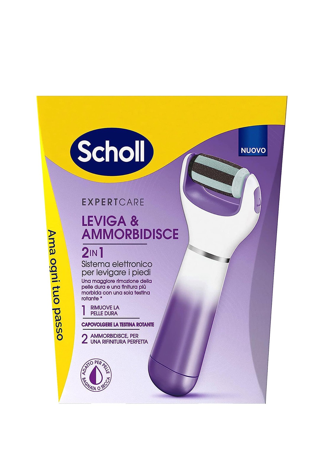 Scholl Velvet 2in1 Sistema Pedicure Elettronico: Piedi Morbidi Subito