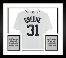 Framed Riley Greene Detroit Tigers Signed White Nike Replica Jersey
