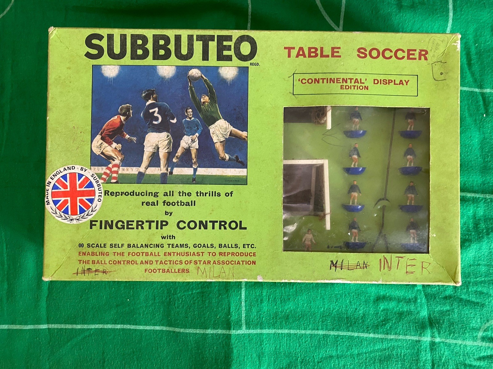 SUBBUTEO SCATOLA BOX CONTINENTAL DISPLAY EDITION COMPLETA SQUADRE MOULDED