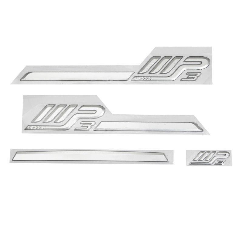Deco aile arriere origine Piaggio MP3 sticker officiel de finition pour carénage 655853
