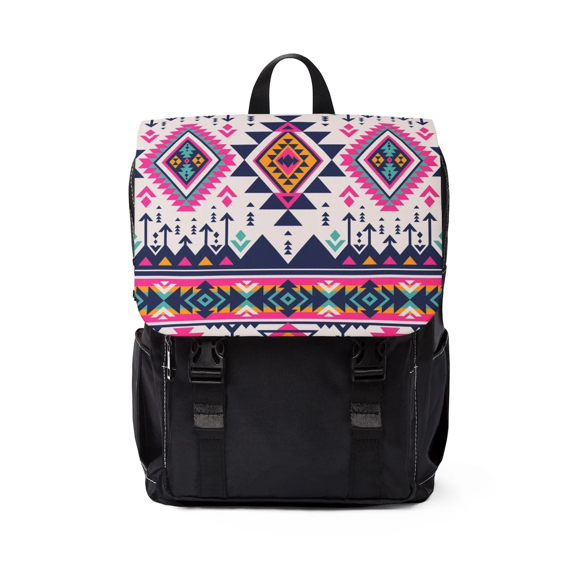checkered backpack leather Checkered Leather Backpack