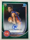 Chaz Lanier 2025 Bowman Chrome /99 Green Reptilian Refractor RC Auto Autograph