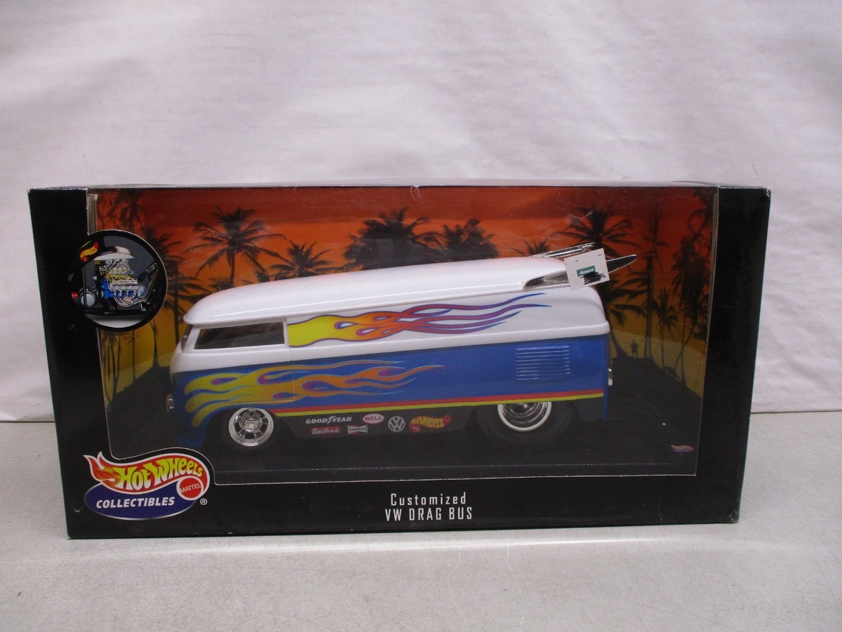 Hot WheeLs 1/18 Customized VW Drag Bus模型 Hot Wheels Customized VW Drag Bus 1/18 | eBay