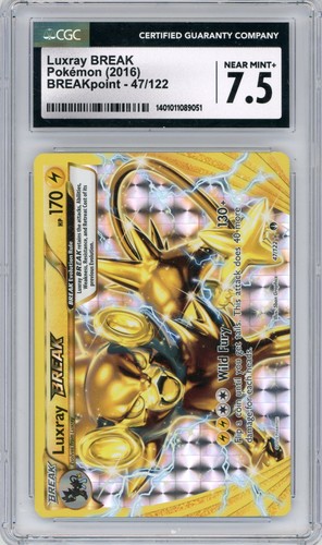 Luxray BREAK graded CGC 7.5 for sale on eBay