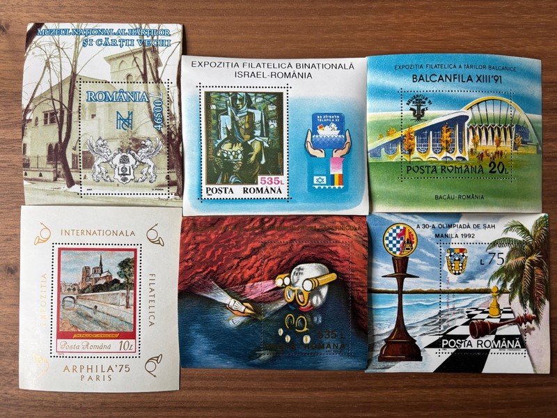 Romanian blocks of stamps (free shipping)