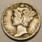1929 D Mercury Dime VG - F   "Actual Coin Pictured - Not Cleaned"