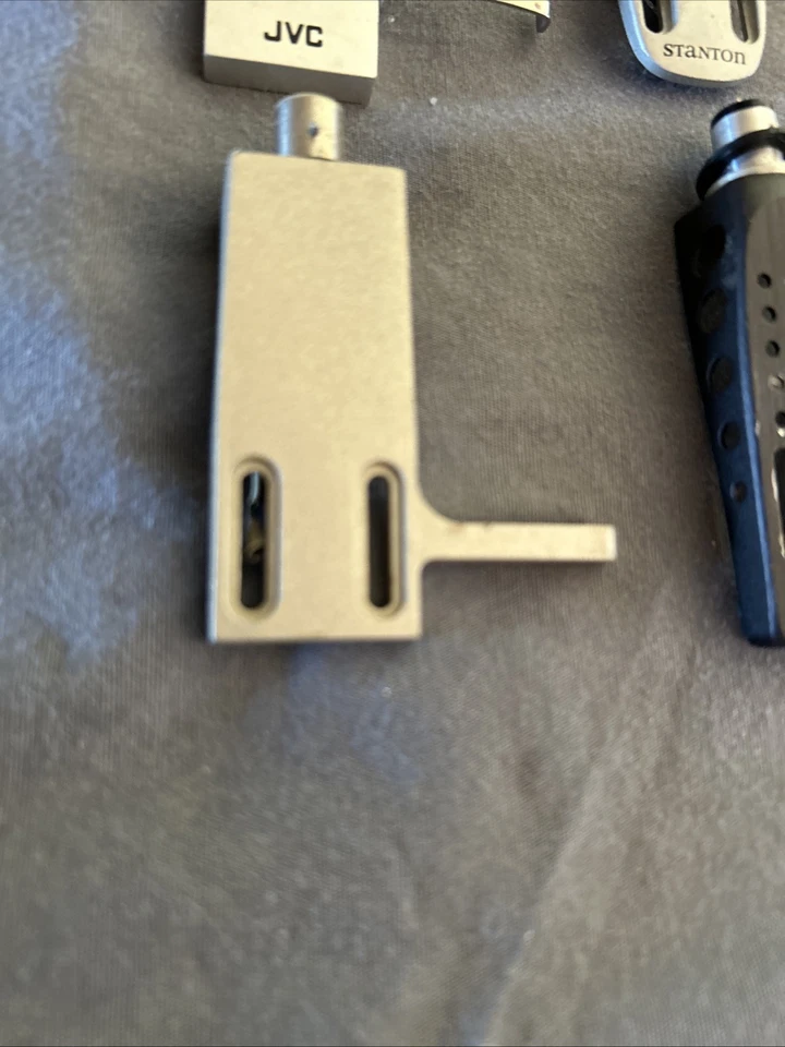 4 cabezales giratorios Phono Stanton Hitachi JVC Pioneer con elevadores de brazo plateados Foto 4 de 4