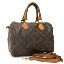 LOUIS VUITTON Monogram Speedy Bandouliere 25 M40390 Hand Bag Canvas T10H
