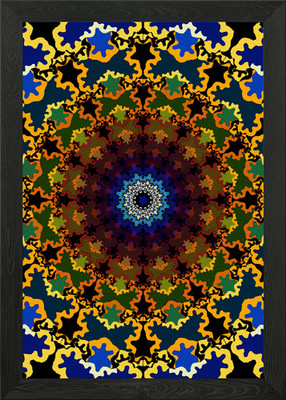 Geometric Inception Framed Wall Art Poster Canvas Print Picture