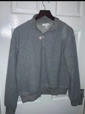 Grey Ladies Fluffy Quarter Zip Top Shop